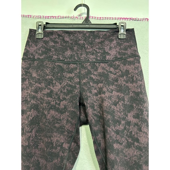 Lululemon Align High Rise Pants Size 10 Black Purple Leggings gym athleisure - Picture 3 of 9